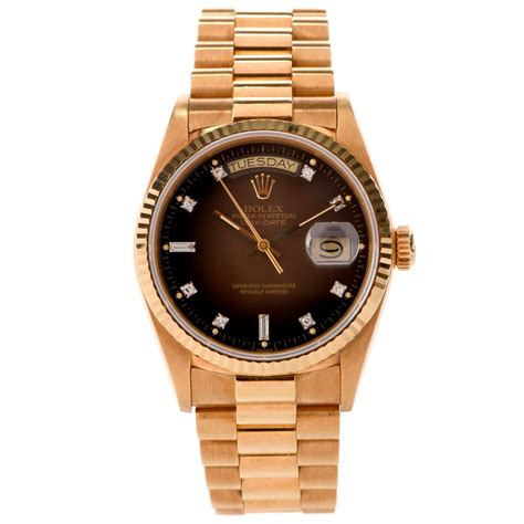 rolex presidential brown dial|rolex presidential watch.